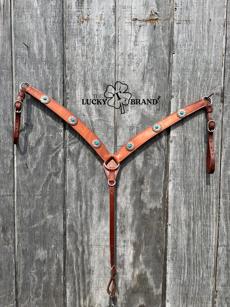Breast collar with conchos The Lucky T Brand