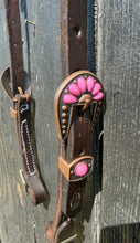 Load image into Gallery viewer, One ear buckle end - pink blossom buckle
