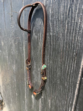 Load image into Gallery viewer, One ear buckle end - green marble buckle PRE ORDER
