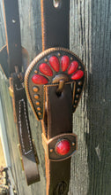 Load image into Gallery viewer, One ear - red blossom buckle
