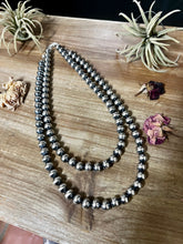 Load image into Gallery viewer, 10 mm Sterling Silver Pearls necklace
