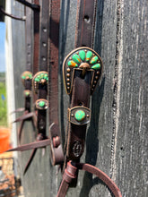 Load image into Gallery viewer, Chocolate one ear - green marble buckle
